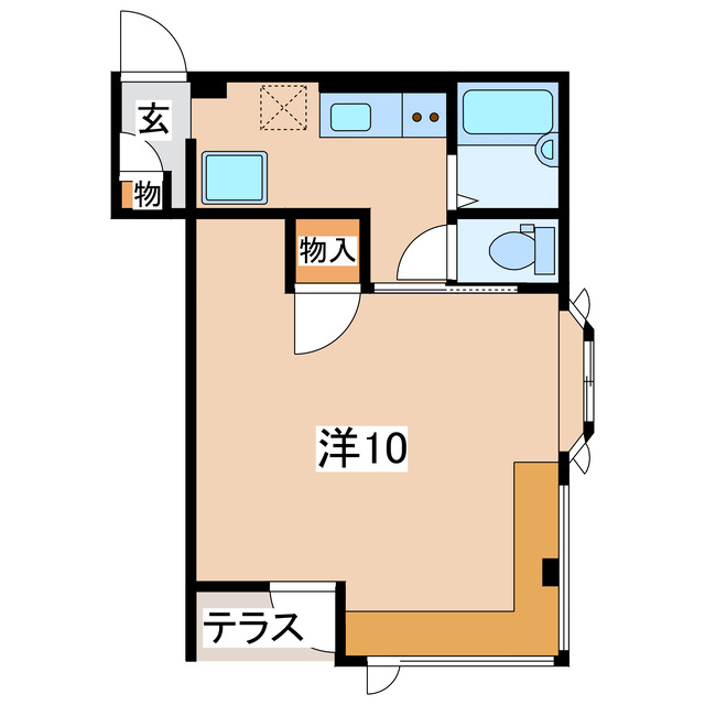 福島県郡山市菜根１（マンション）の賃貸物件の間取り