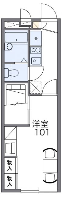 静岡県焼津市東小川３（アパート）の賃貸物件の間取り