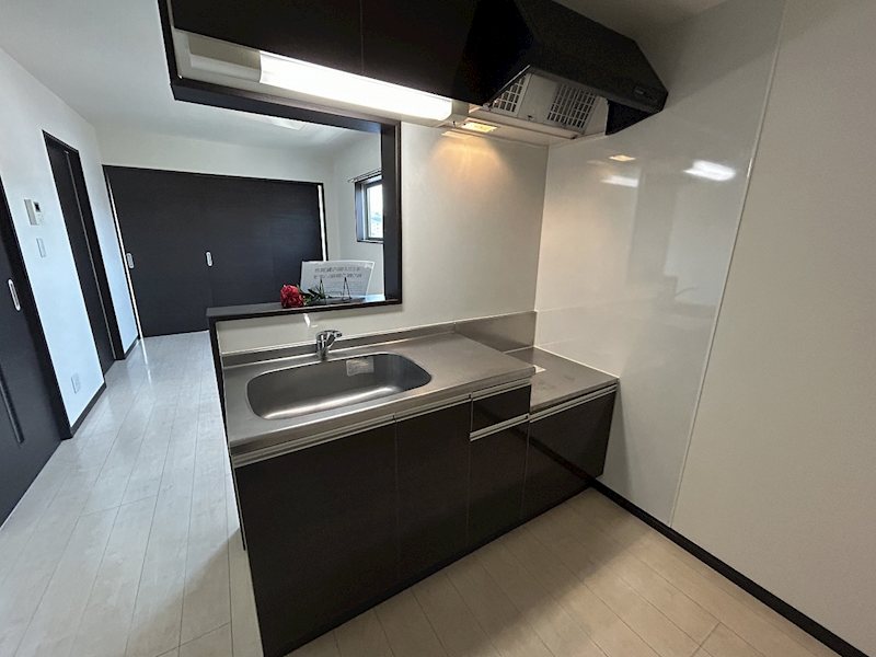 キッチン　2口ガスコンロ設置可