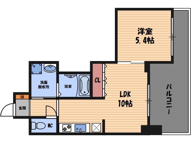 ベルファース尼崎の間取り