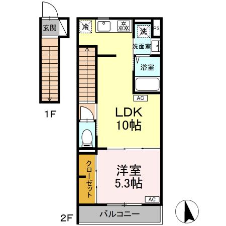 グラナーデ成城学園前Ｂの間取り