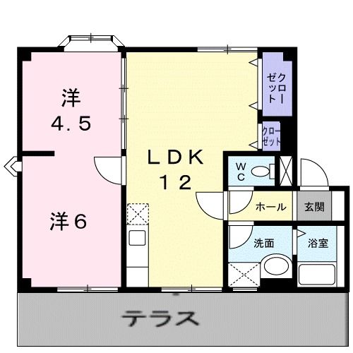 プラドール高松Ａの間取り