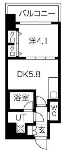 大阪市中央区安土町のマンションの間取り