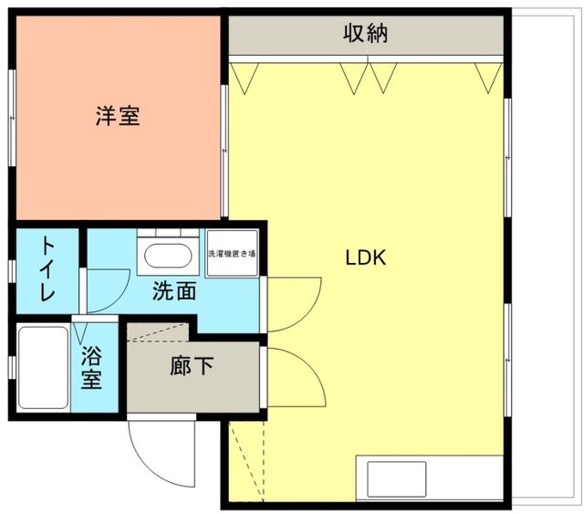 和歌山市大谷のマンションの間取り