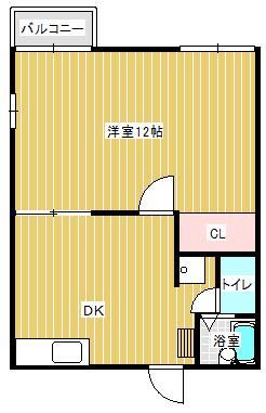 リクラス八楠　Ｃ棟の間取り