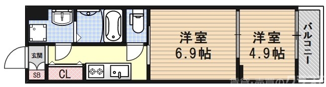 フォーリアライズ京都東寺の間取り