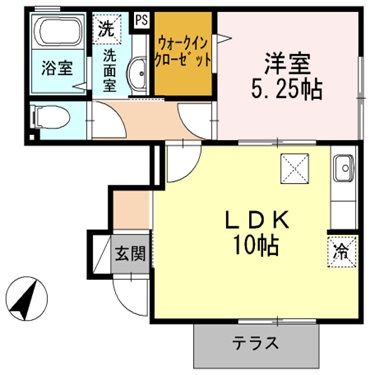 【メゾン　フルールの間取り】