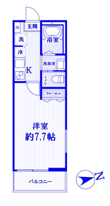 さいたま市西区西大宮のアパートの間取り