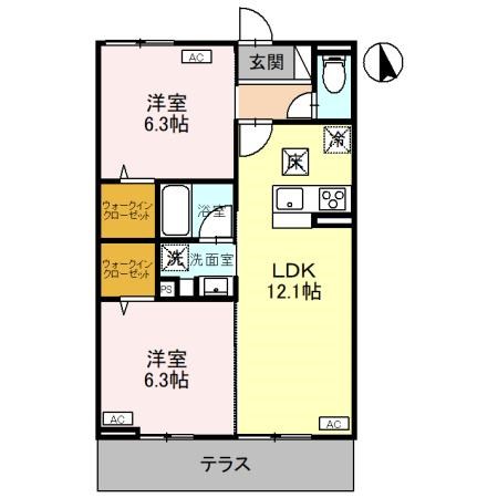 CLASSEUM元今泉の間取り