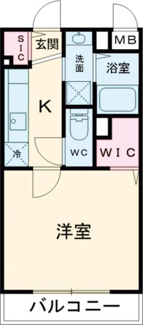 メゾンモンマルトル江場の間取り