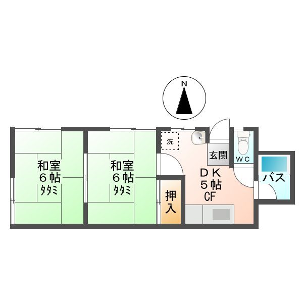 ハイツ西川の間取り