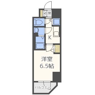 大阪市中央区道修町のマンションの間取り