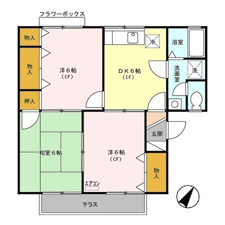 ニュー篠原ハイツの間取り