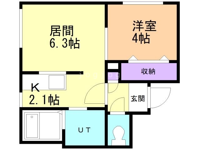 札幌市厚別区厚別中央三条のマンションの間取り