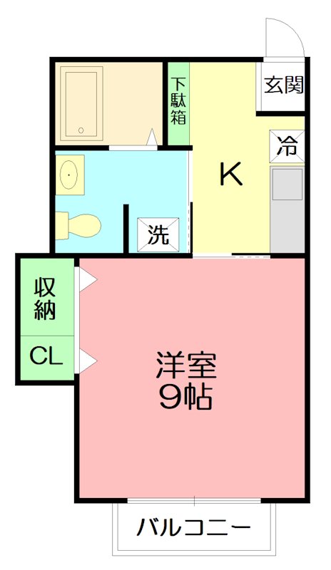 中郡大磯町東町のアパートの間取り