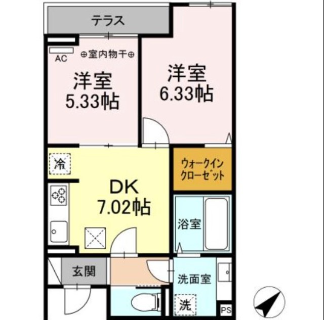 エクセリア早宮の間取り