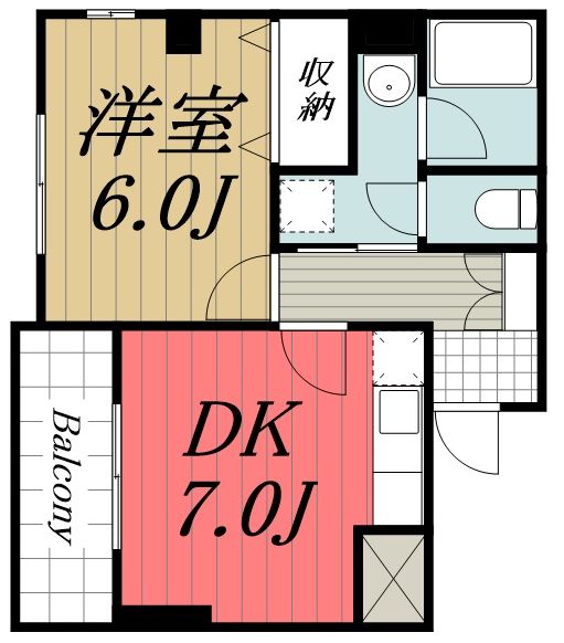 千葉市若葉区みつわ台のマンションの間取り