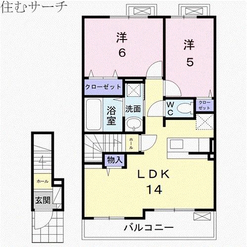 アビタシオン新高平の間取り