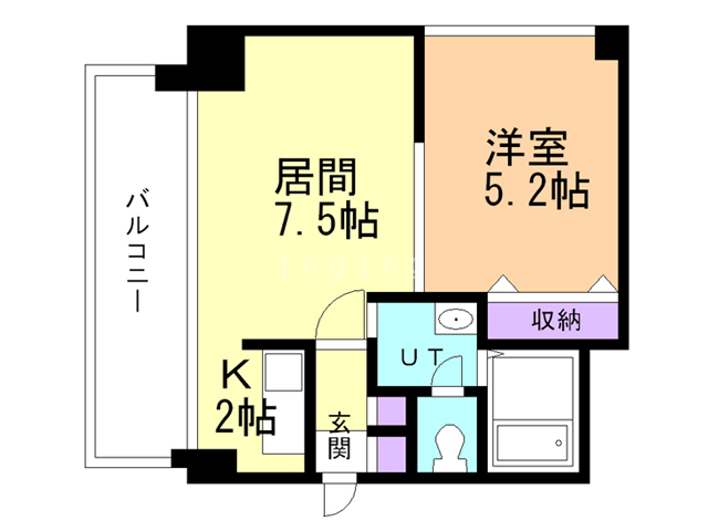 グランカーサ南１１条の間取り