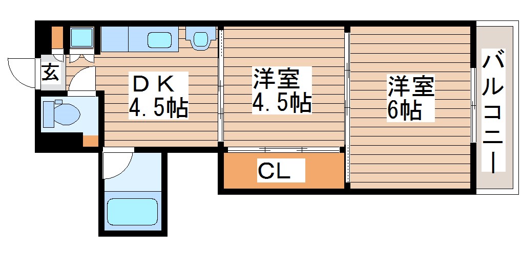 シャングリラ大和町の間取り