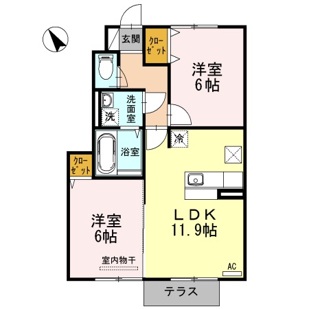 D-room白石の間取り