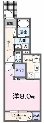 アデル・クラージュ羽ノ浦 Iの間取り