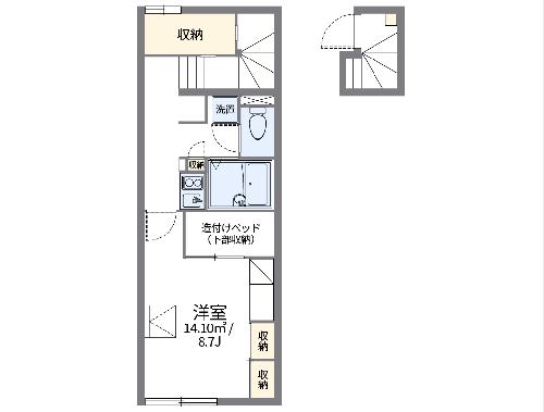 レオパレスミラージュの間取り