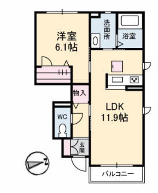 シャーメゾン　グリナージュの間取り