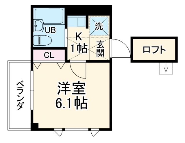 ローズアパートメント泉１０番館の間取り