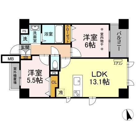 サンピタリア東船橋の間取り