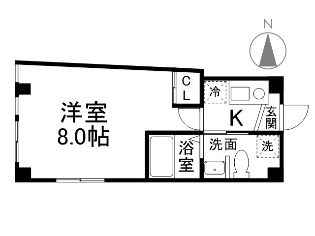 THE　CITY　烏丸五条の間取り