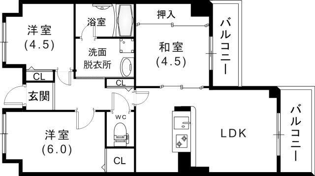 エリム摩耶の間取り