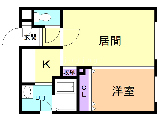 フラット裏参道３・２２の間取り