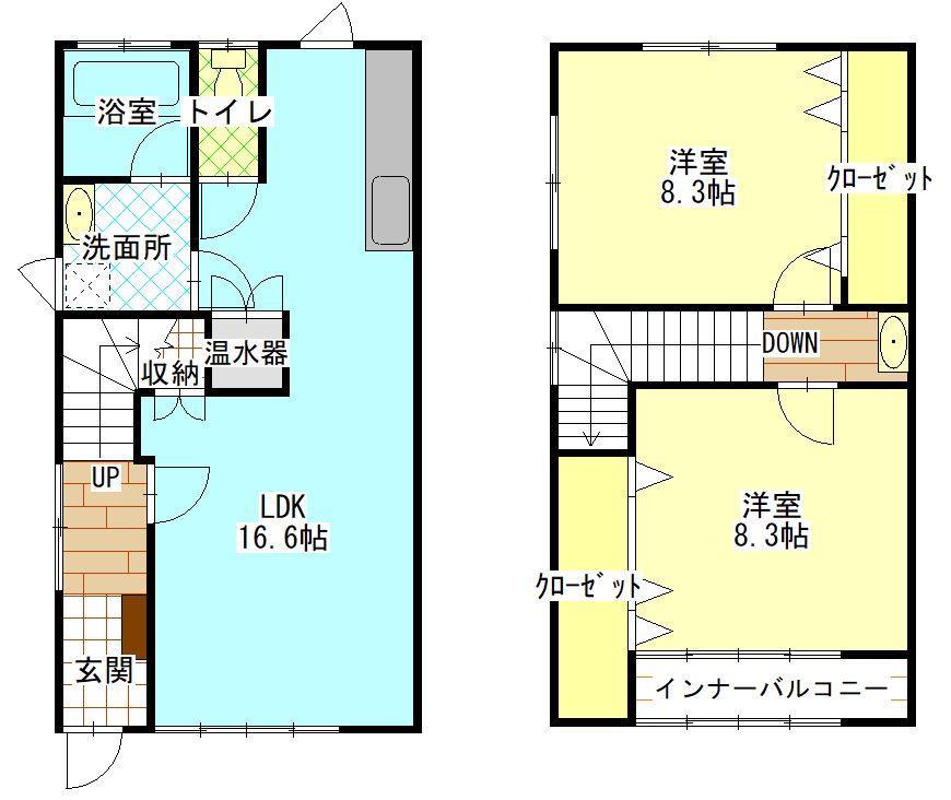 ハイツフレンドリーの間取り