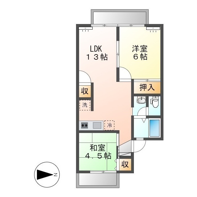 ヴァンベールヤチヨIIIの間取り