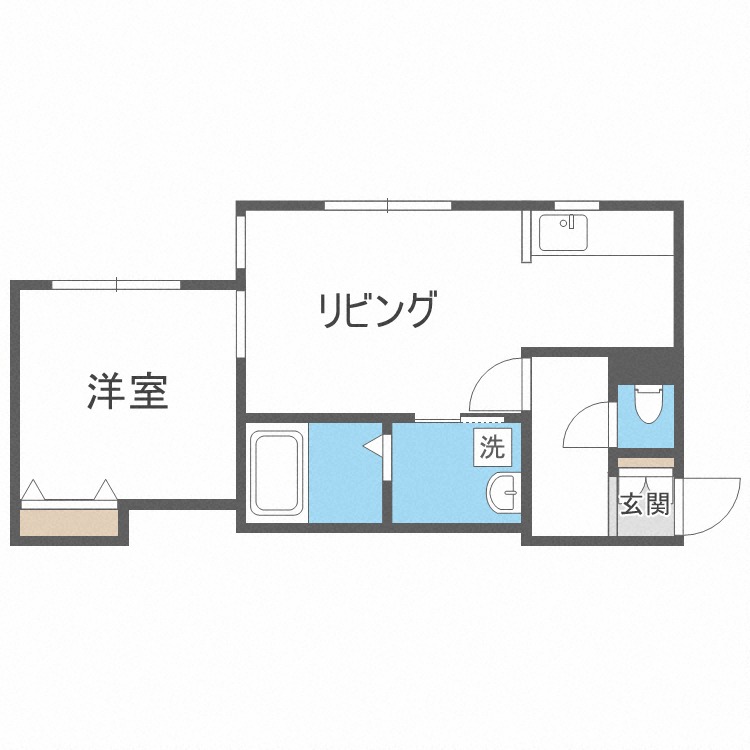 プールオムＮ１０の間取り