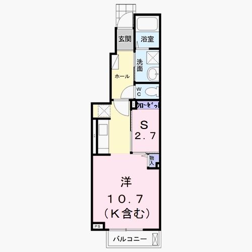 四日市市新正のアパートの間取り