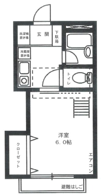 フラッツKの間取り