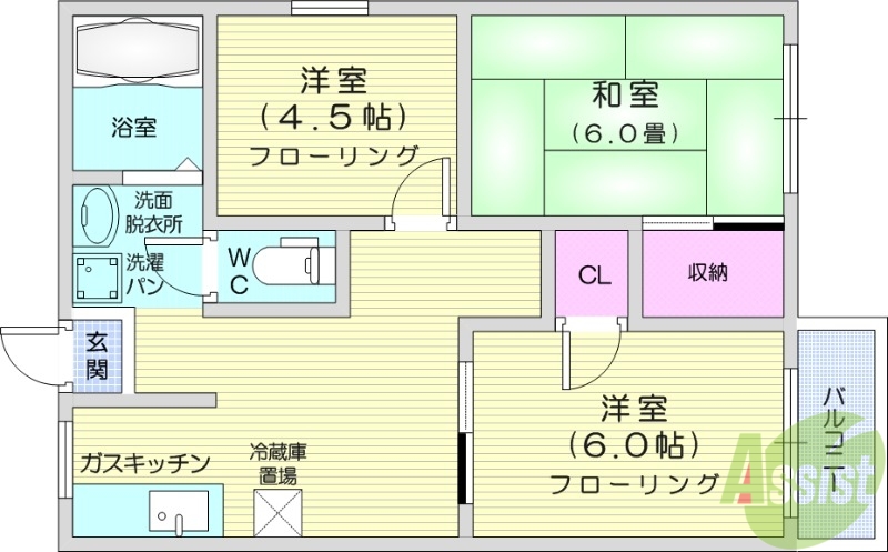 レジデンストモの間取り