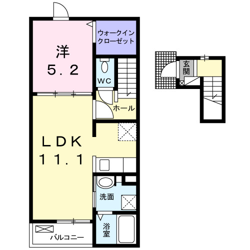 セントラルヒルズＡの間取り