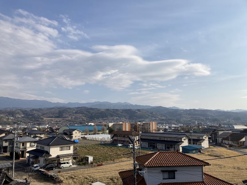 【飯田市松尾城のアパートの眺望】