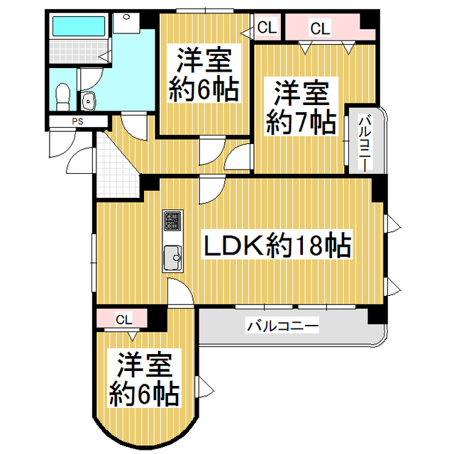 グランメゾン山崎の間取り