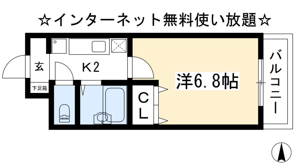 NORTH SQUARE-IIの間取り