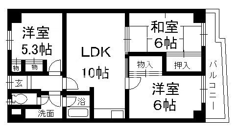 ボナセーラ竹田の間取り