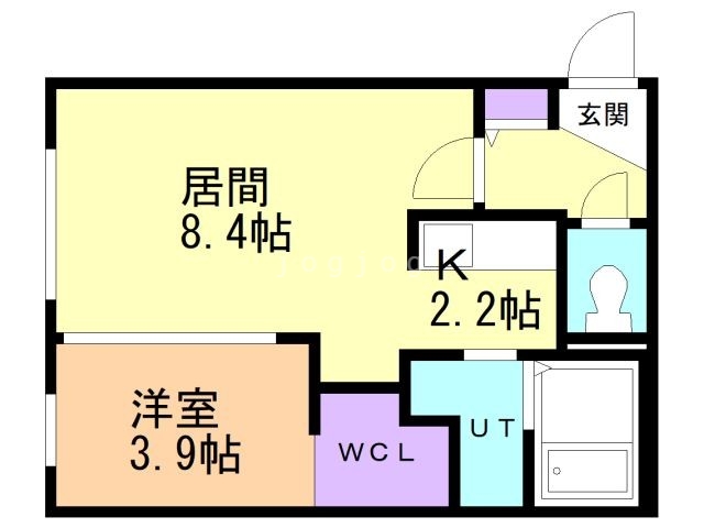 札幌市豊平区西岡五条のマンションの間取り