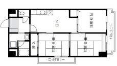 大阪市鶴見区横堤のマンションの間取り