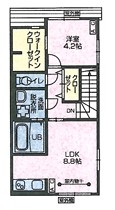 ストーンリバースタシオンB　新築　2階建の間取り