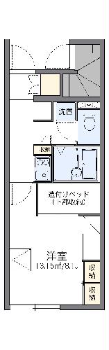 レオパレスソフィア　Ａの間取り