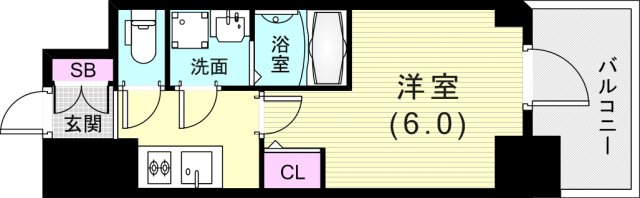 【エスリード神戸兵庫駅ミッドポートの間取り】