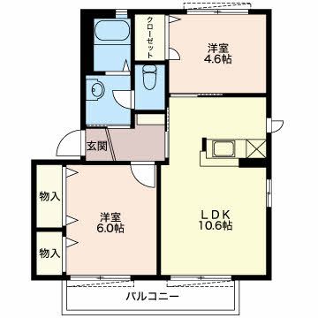 グリーンヒルズもちづきA_間取り_0
